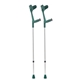 Krückenpaar Aluminium, höhenverstellbar 76-96cm Grün