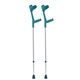 Krückenpaar Aluminium, höhenverstellbar 76-96cm Türkis